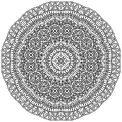 Mandala islamische Ornament im ethnischen Stil vektor