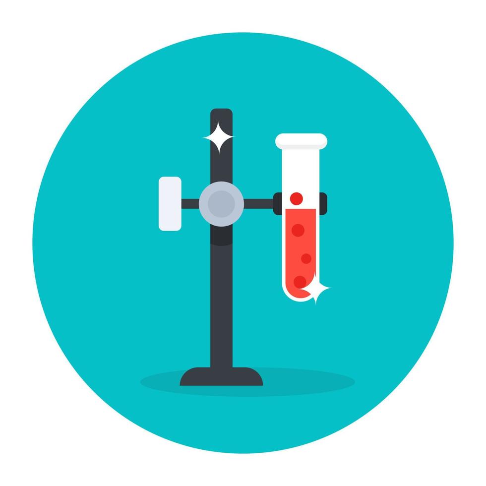 Chemielabortests konzeptioneller Vektor, editierbares Symbol vektor