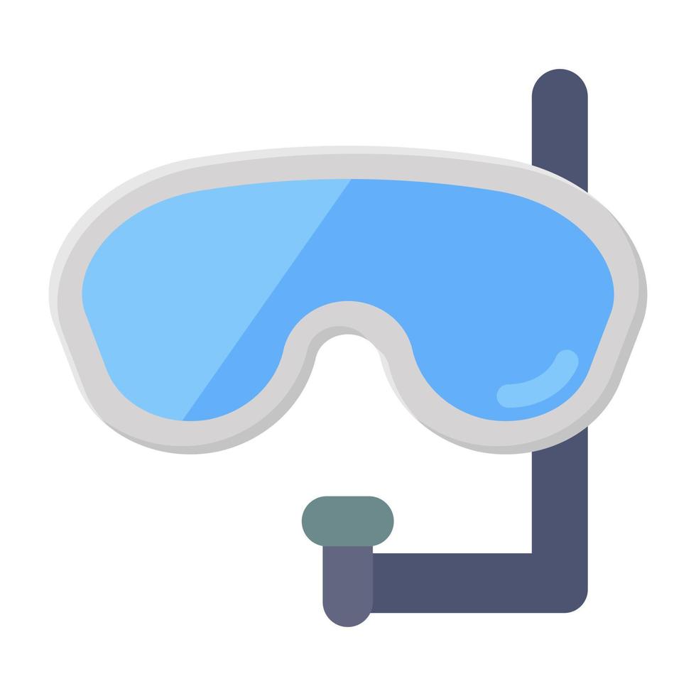 Ikone der Schutzbrille, Brillenvektor im flachen Stil vektor