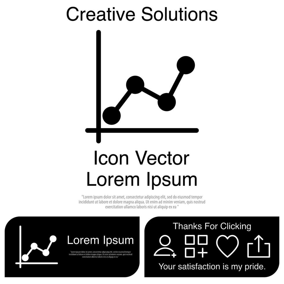 Diagramm Diagramm Symbol Vektor eps 10