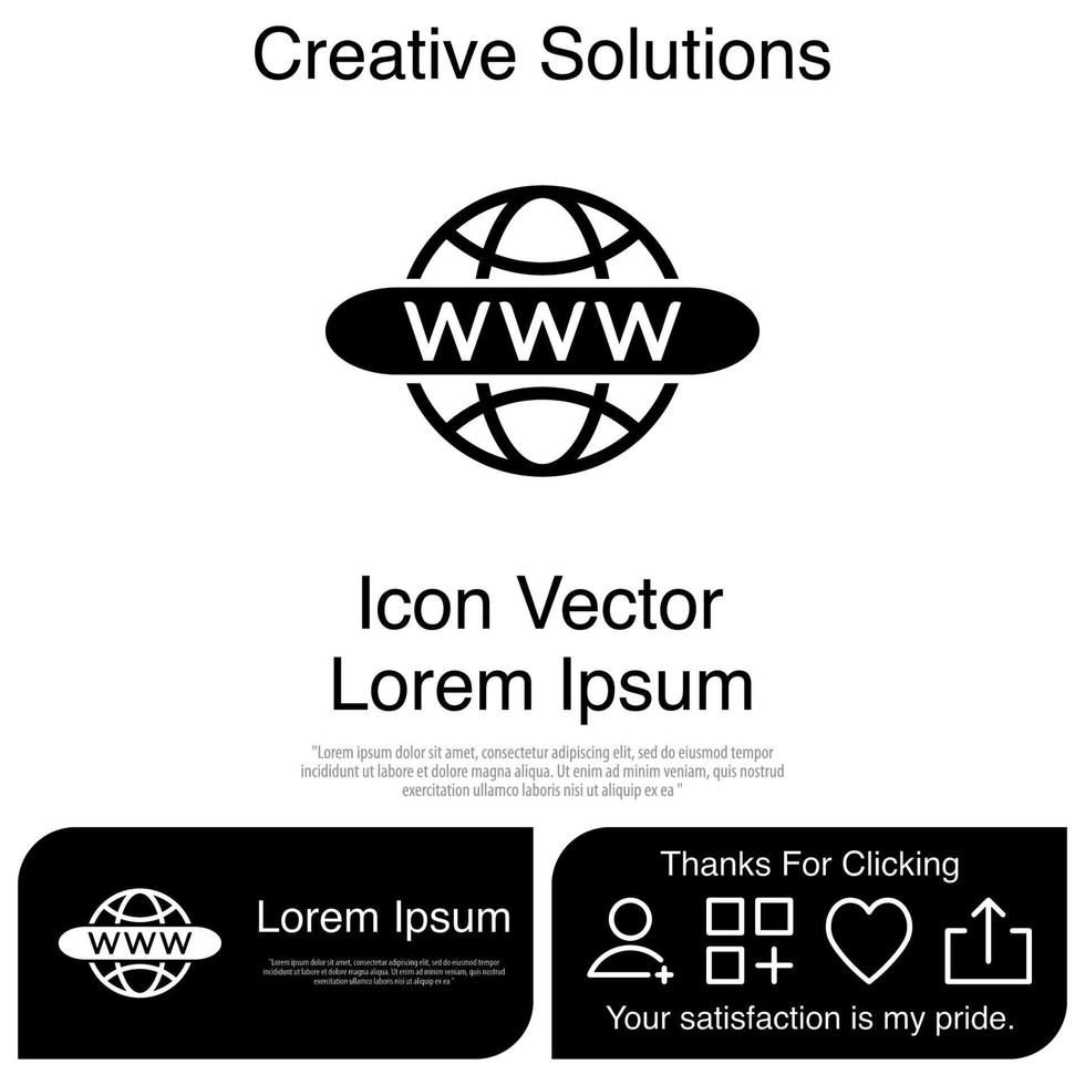 Website-Icon-Vektor eps 10 vektor