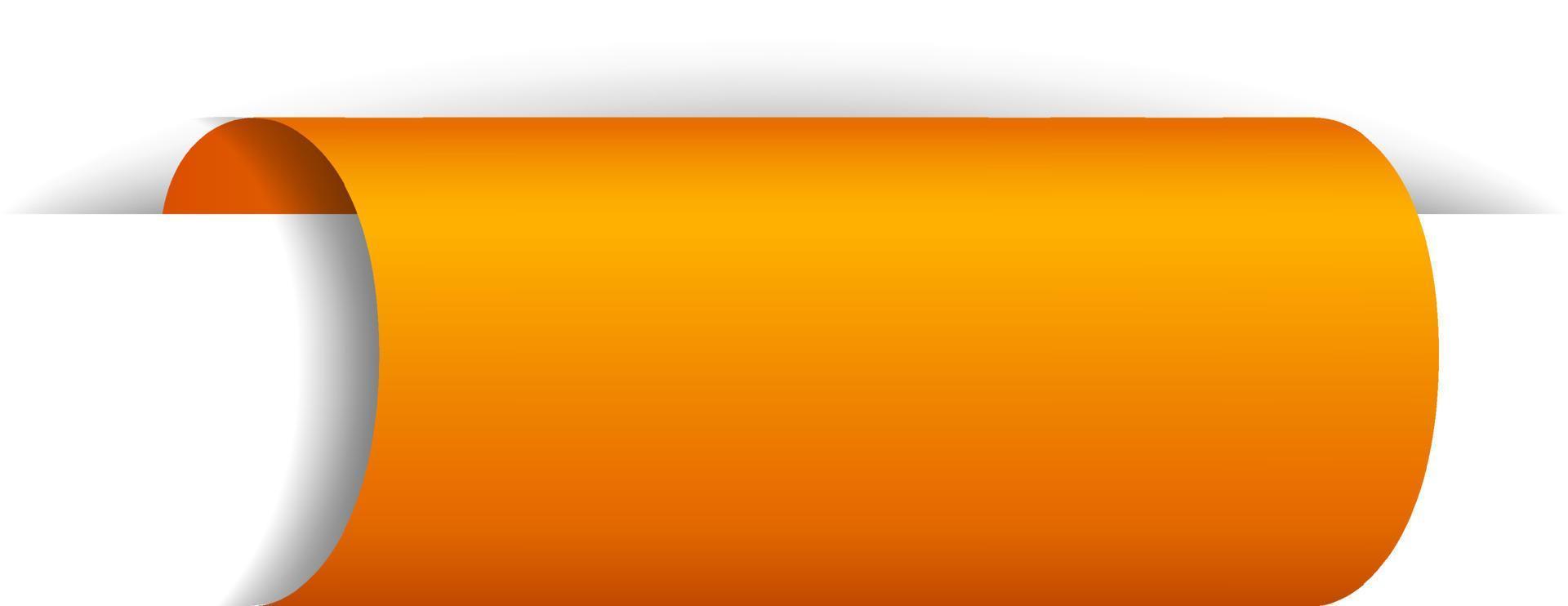 orange banner design på vit bakgrund vektor