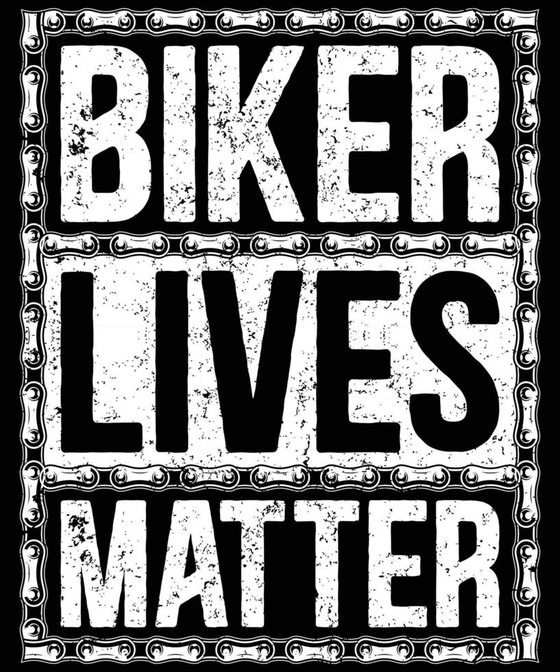 biker lives matter t-shirtdesign för motorcykelälskare vektor