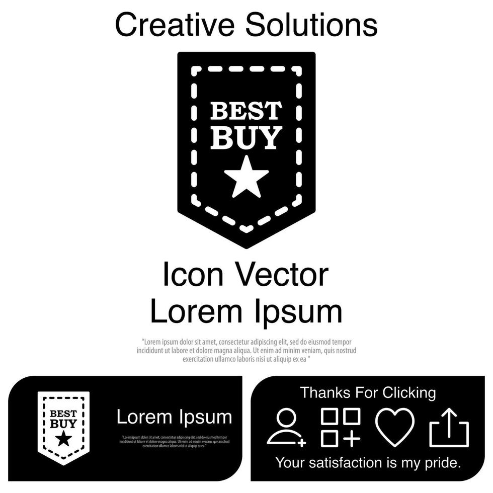 bester Kauf-Icon-Vektor eps 10 vektor