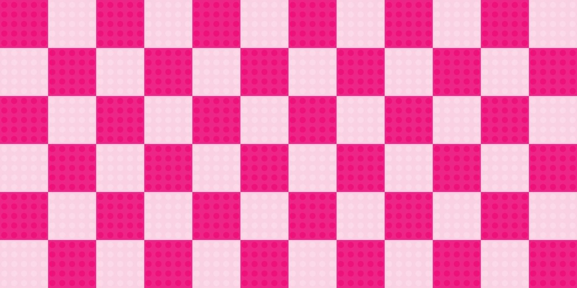 Saison feiern Karostoff Gingham Textil rosa Farbe Pixel Element Textur Tartan abstrakt Hintergrund Tapete Muster Vektor-Illustration vektor