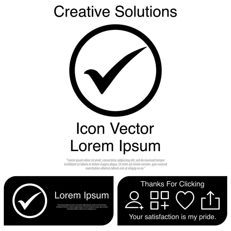 tick icon vektor eps 10