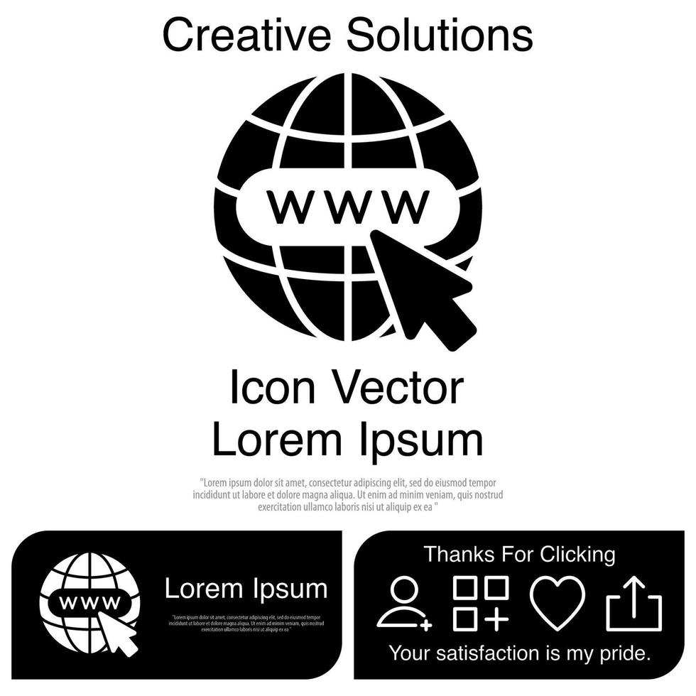 Website-Icon-Vektor eps 10 vektor