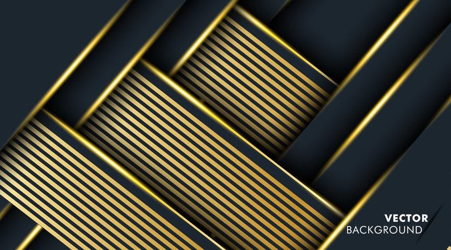 Abstrakt bakgrund för överlappningsfärg för guld vektor
