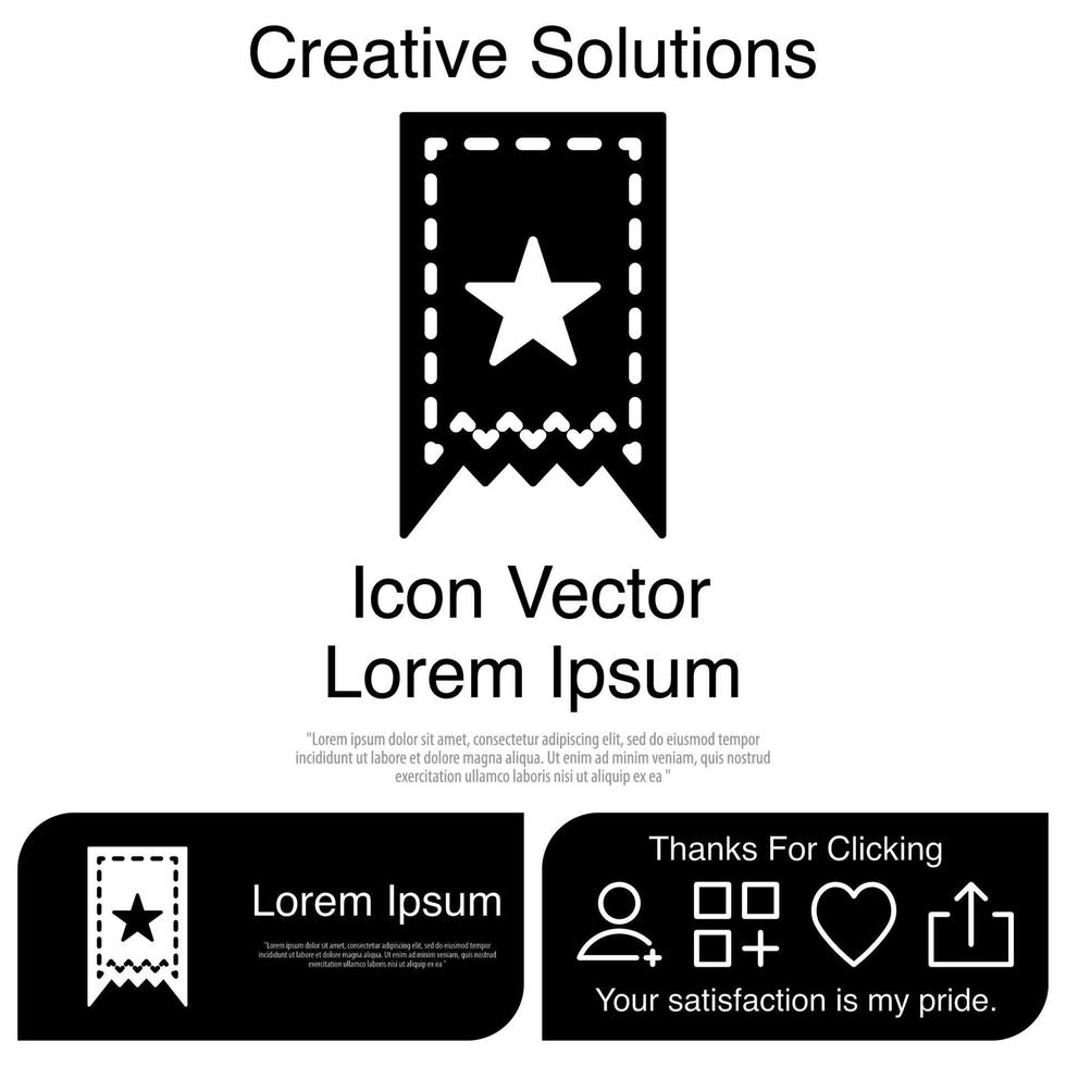 Lesezeichen-Icon-Vektor eps 10 vektor