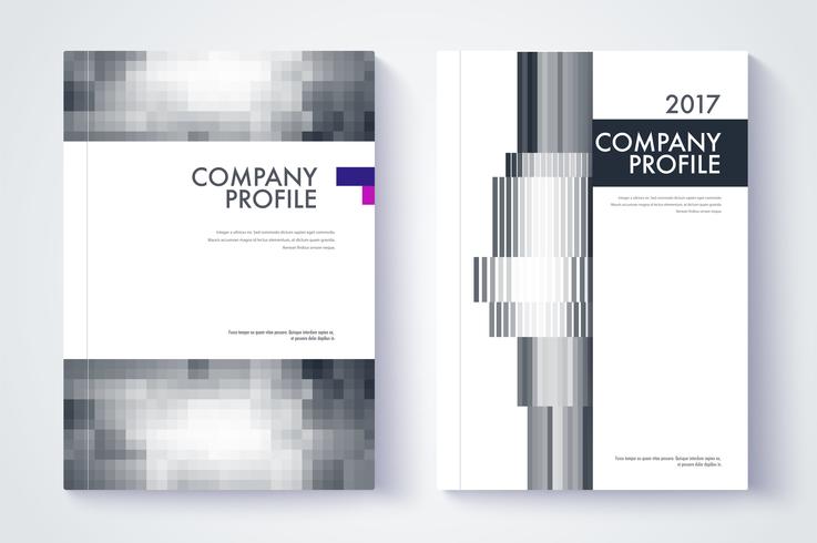 Unternehmensgeschäftsbericht Cover Design vektor