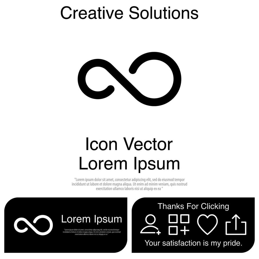 infinity icon vektor eps 10