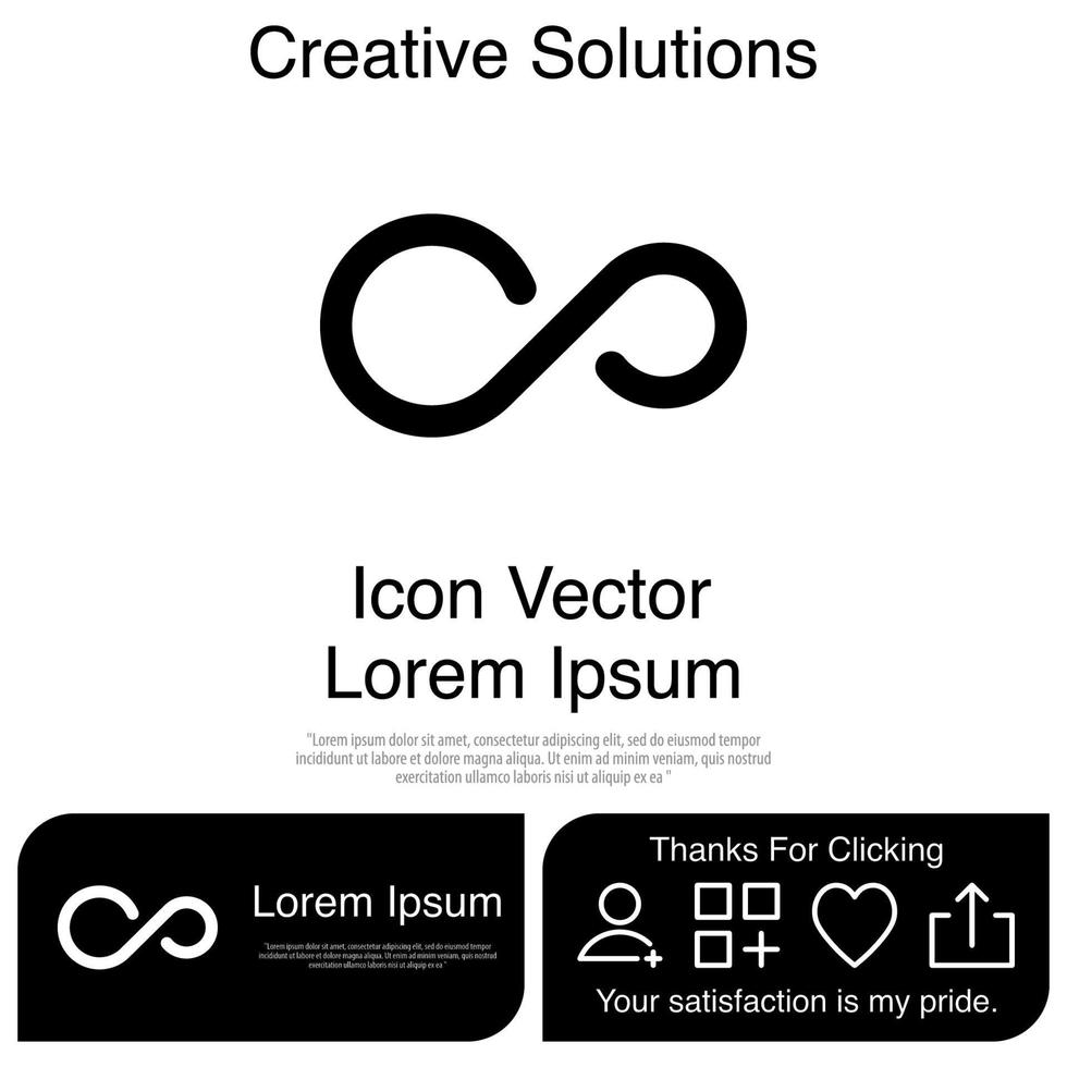 infinity icon vektor eps 10