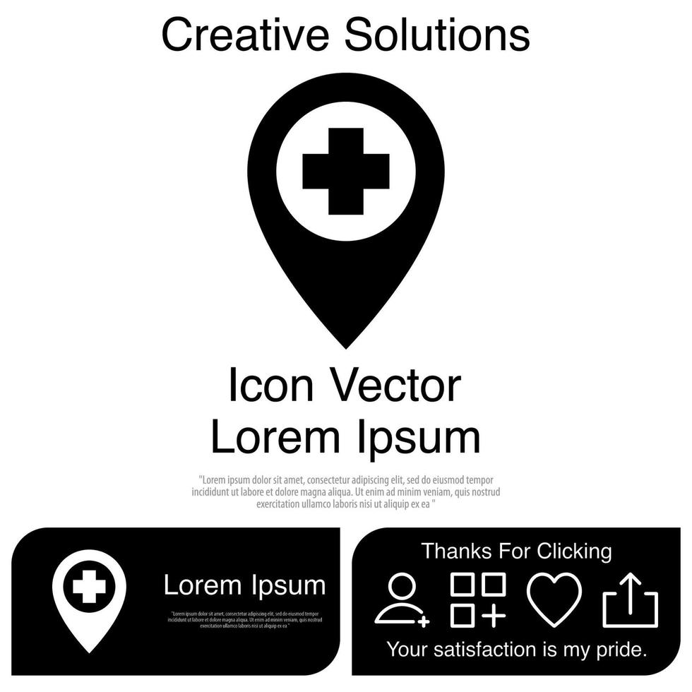 Pin-Check-Icon-Vektor eps 10 vektor