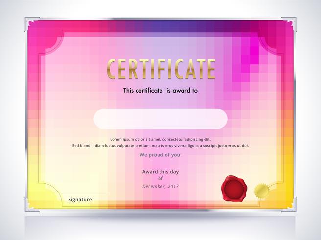 Abstrakt certifikatmall vektor