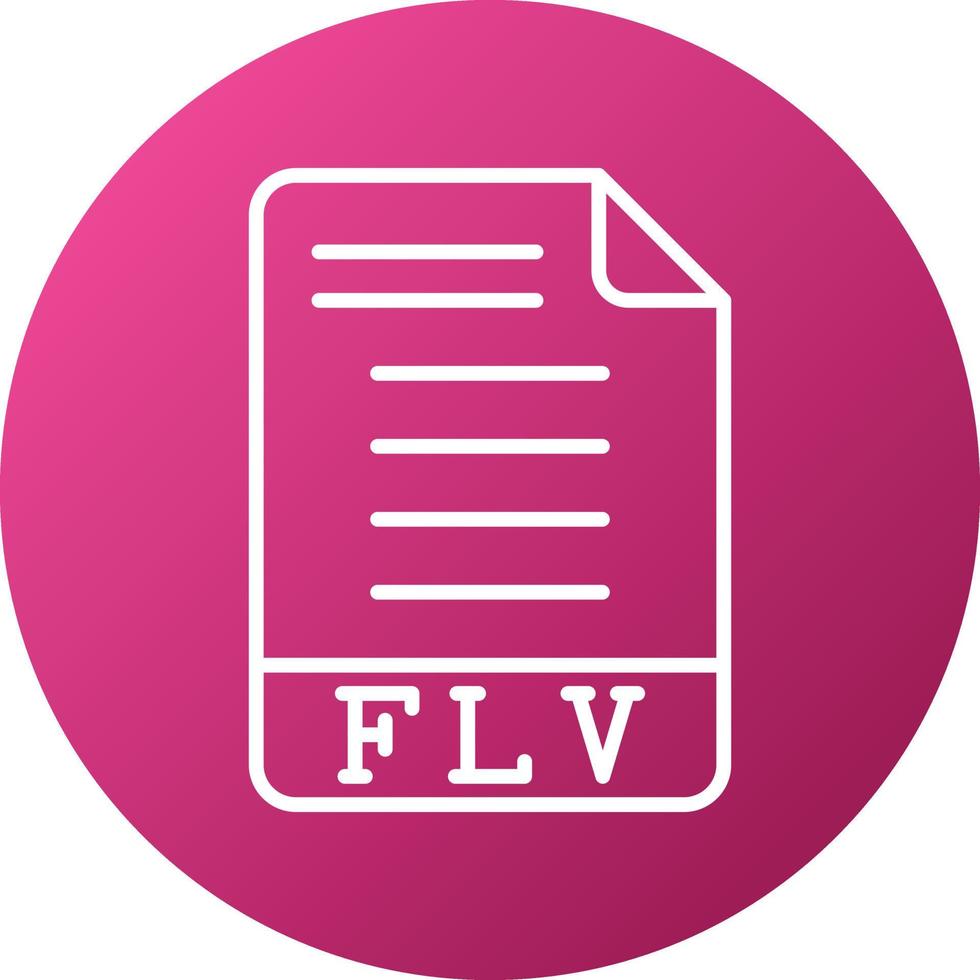 FLV-Symbolstil vektor