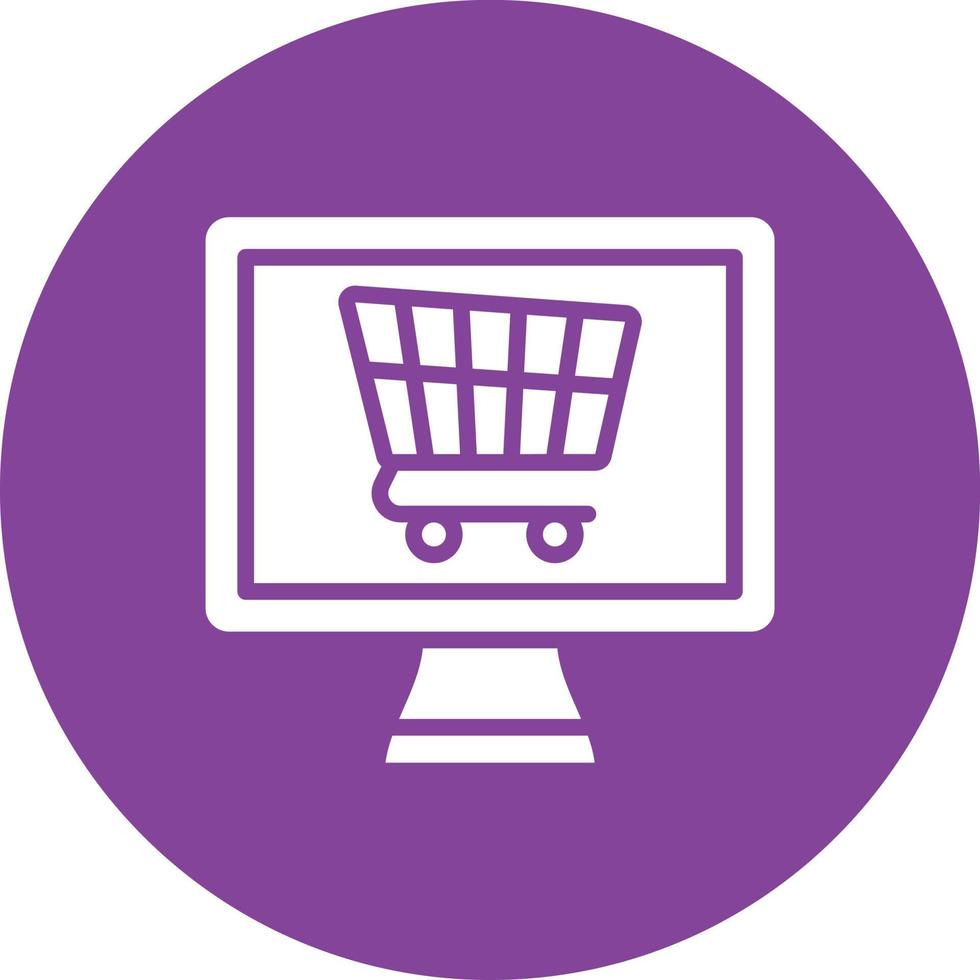 online shopping ikon stil vektor