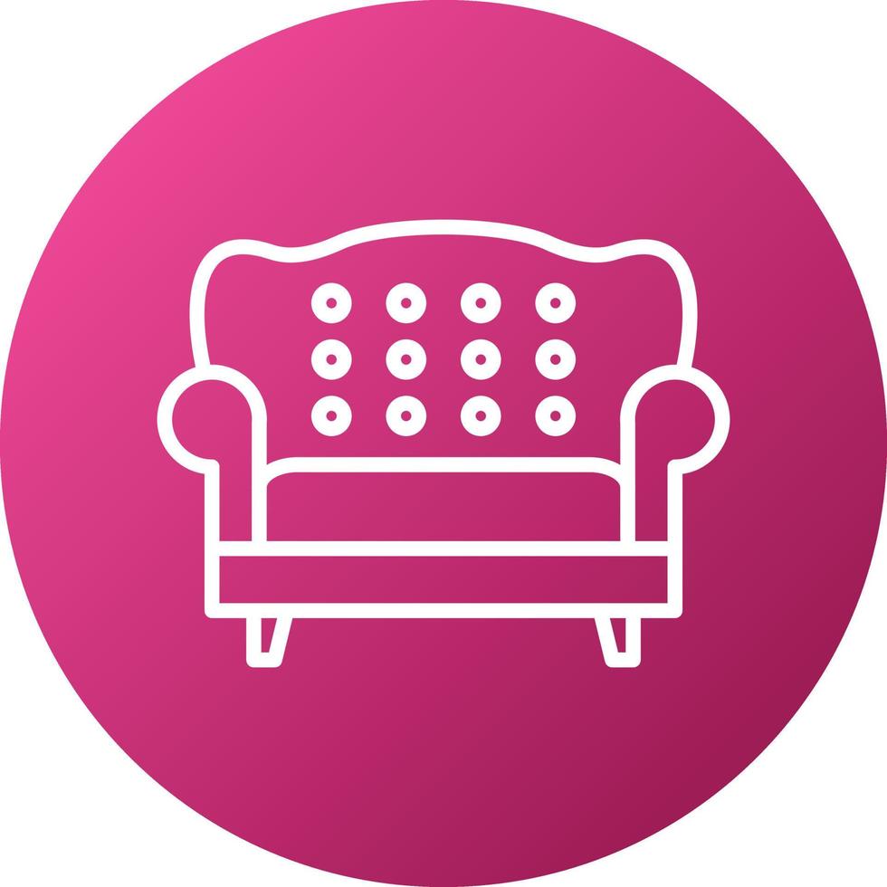 Sofa-Icon-Stil vektor