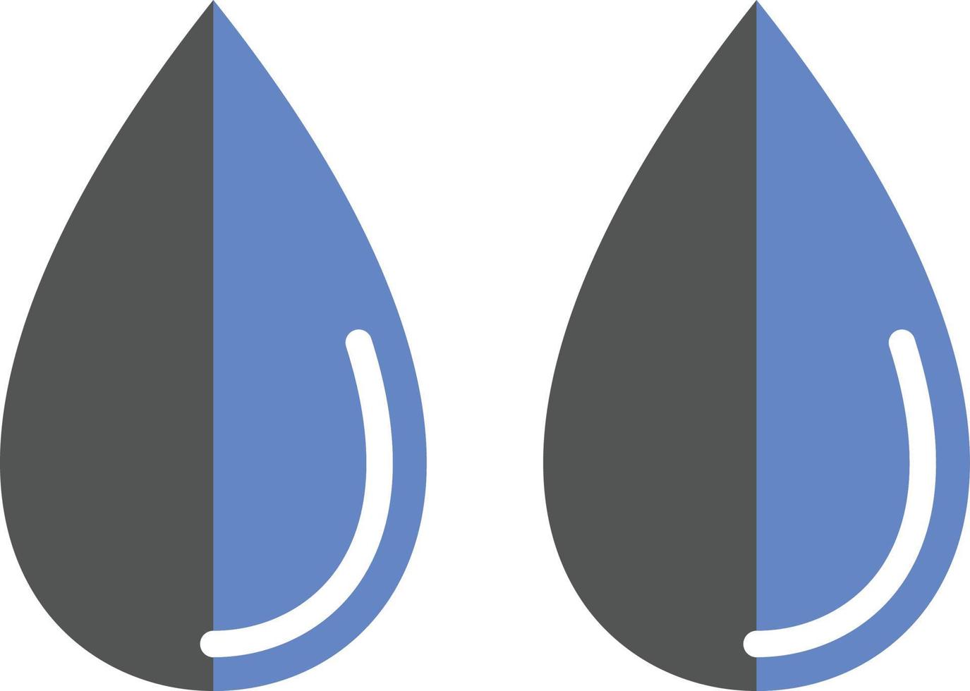 vattendroppar ikon stil vektor