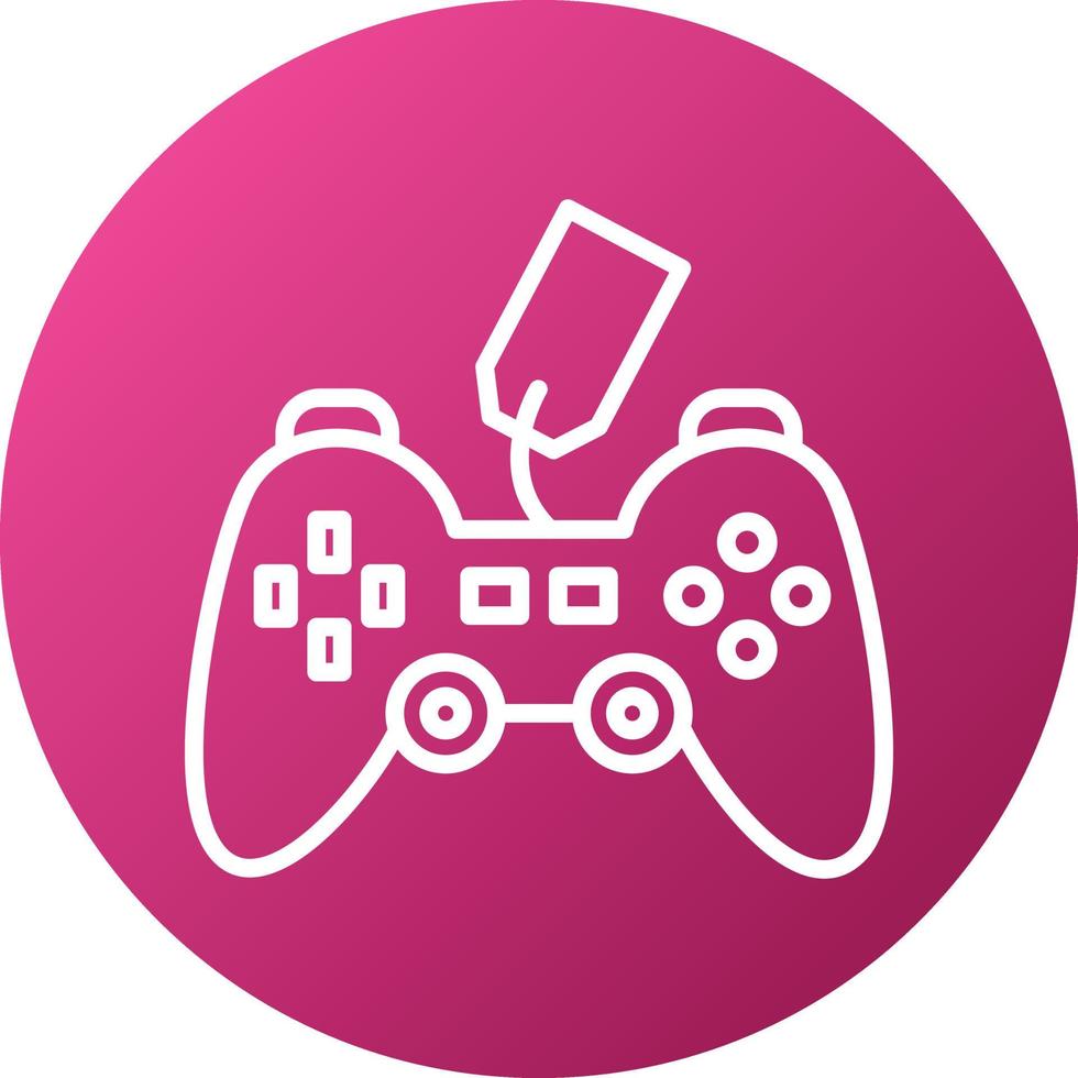 Gamepad-Verkauf-Icon-Stil vektor