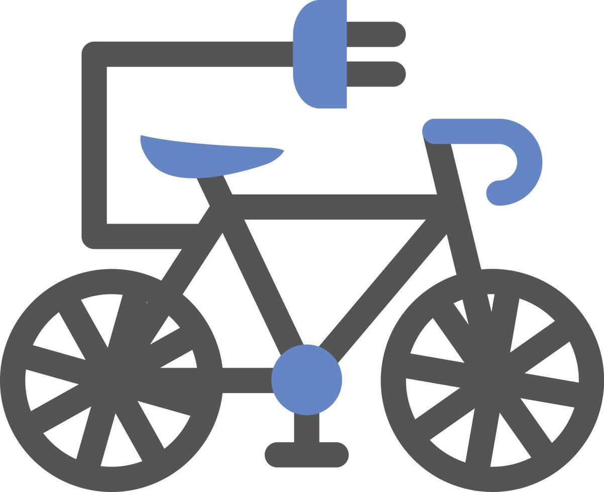 Elektrofahrrad Icon-Stil vektor