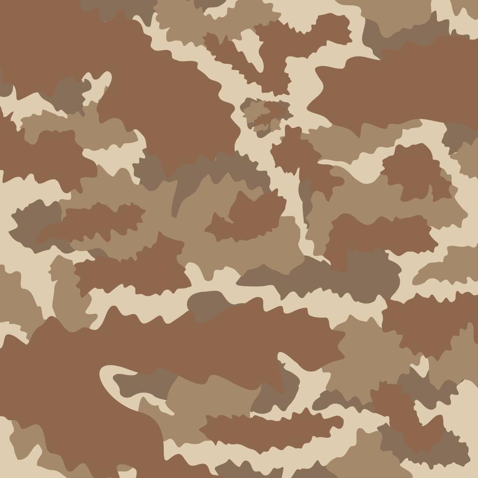 brun ökensand sten slagfältet terräng abstrakt kamouflagemönster militär bakgrund lämplig för tryckta kläder vektor