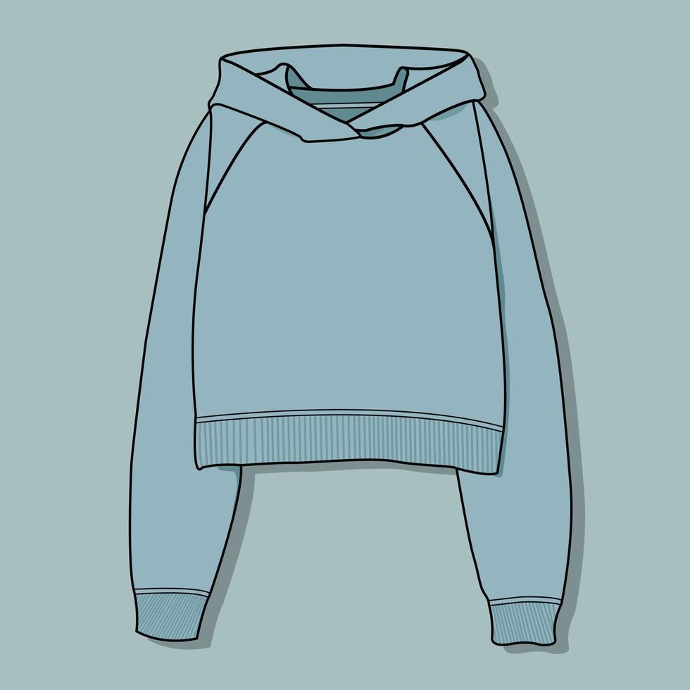himmelsblå vektor hoodie illustration