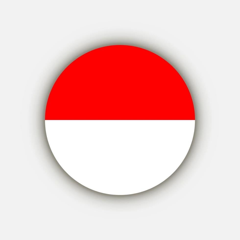 landet indonesien. Indonesiens flagga. vektor illustration.