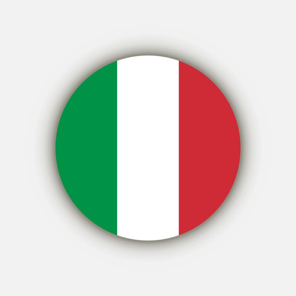 landet italien. Italiens flagga. vektor illustration.