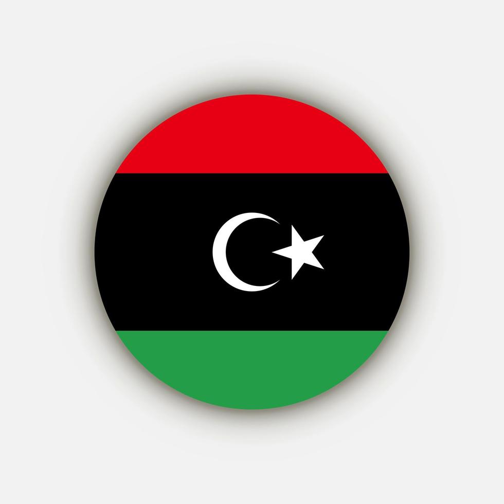 landet Libyen. libyens flagga. vektor illustration.