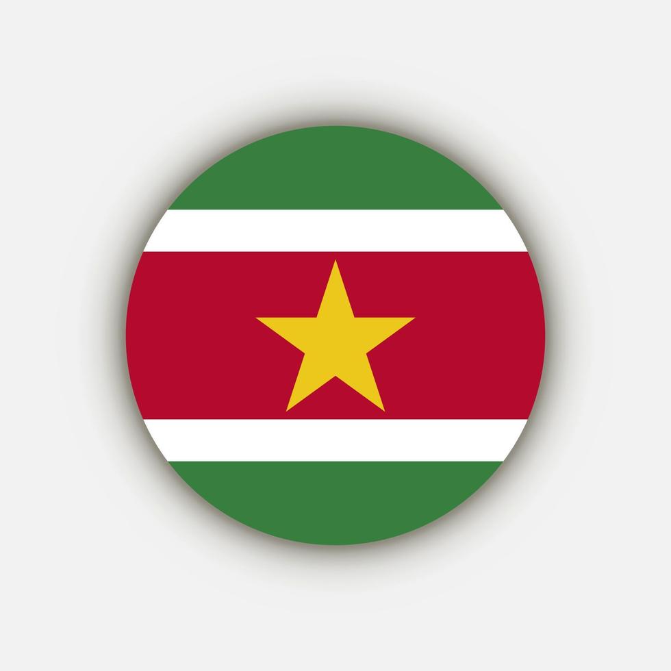 landet surinam. surinam flagga. vektor illustration.