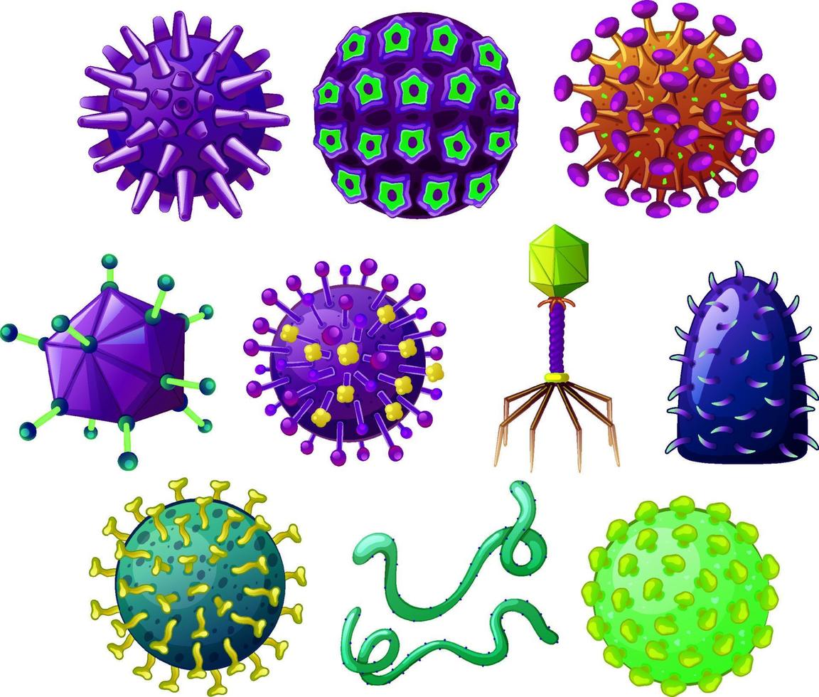olika former av virus vektor