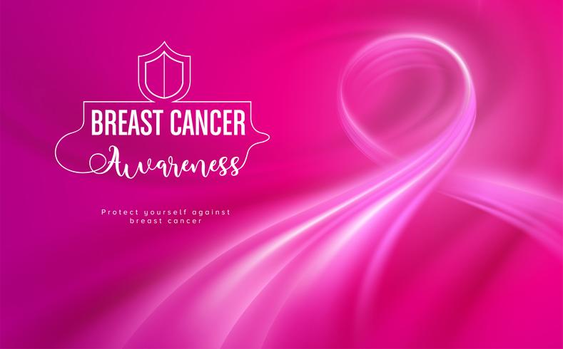 Brustkrebs-Bewusstseins-Kampagnen-Karte vektor
