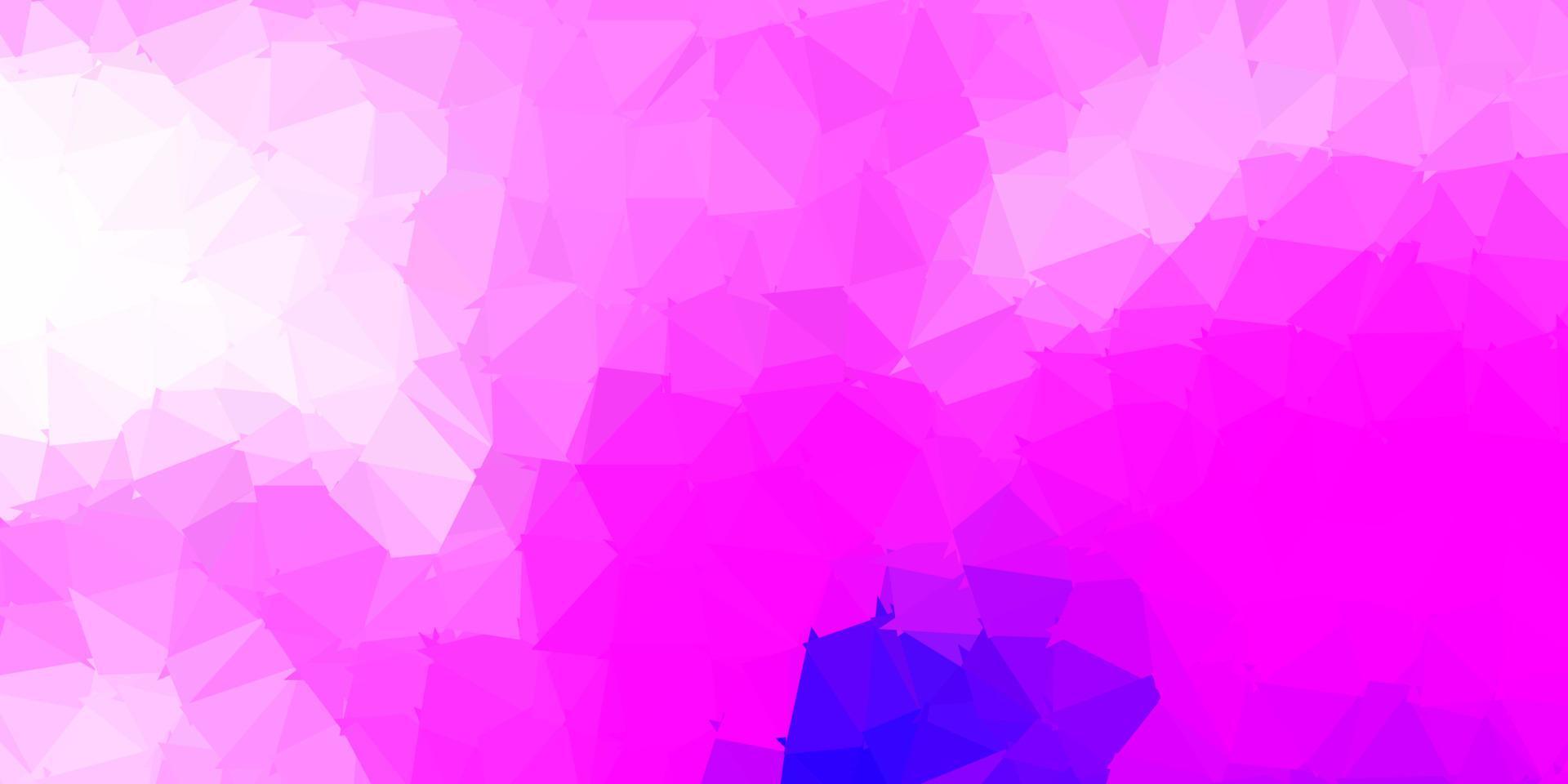 ljus lila, rosa vektor gradient polygon layout.