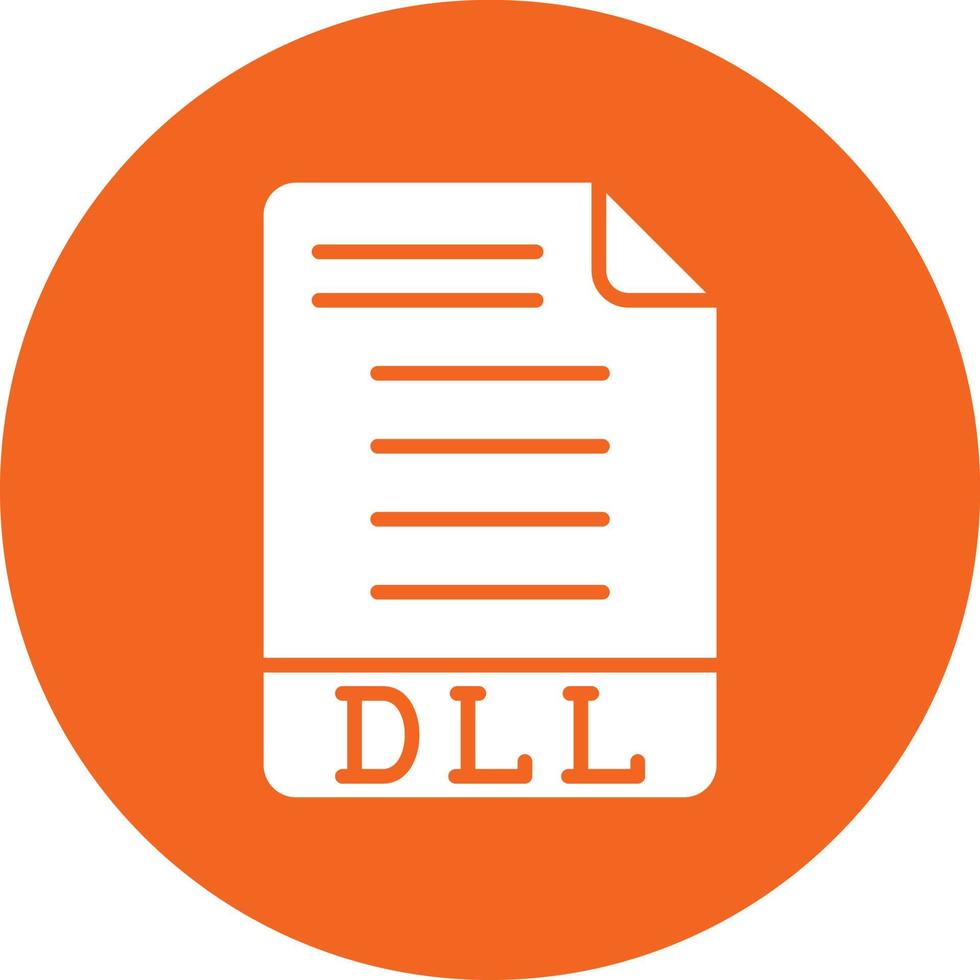 dll-Symbolstil vektor