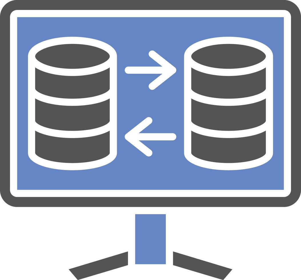 Symbolstil für die Datenübertragung vektor