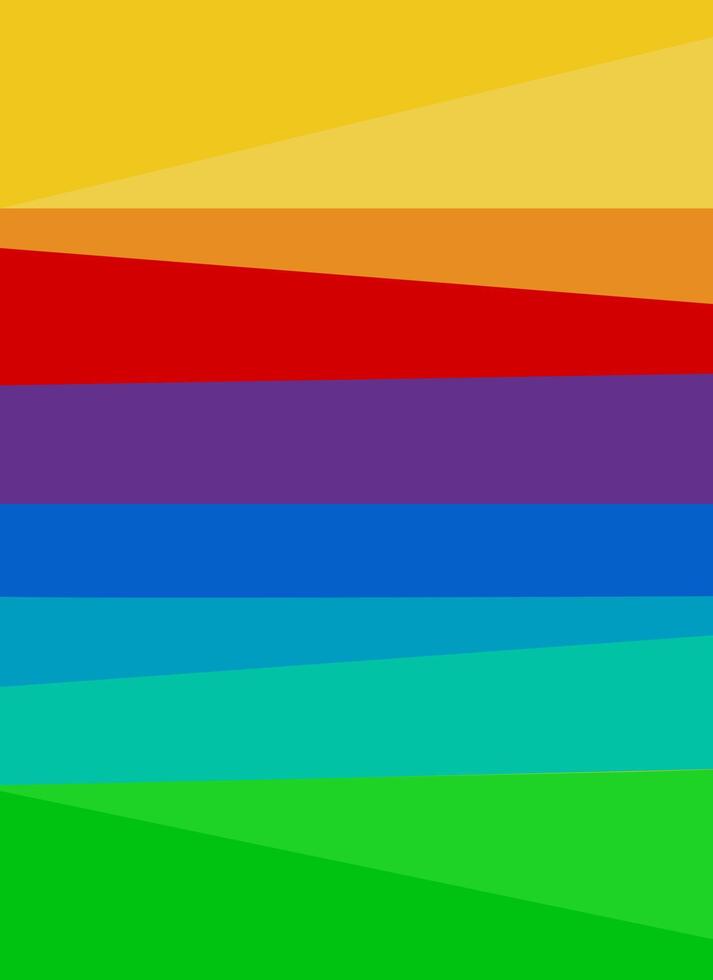 abstraktes Muster aus geschwungenen Linien in leuchtenden Farben. minimalistische Landschaftswandkunst. Regenbogenfarben, vektor