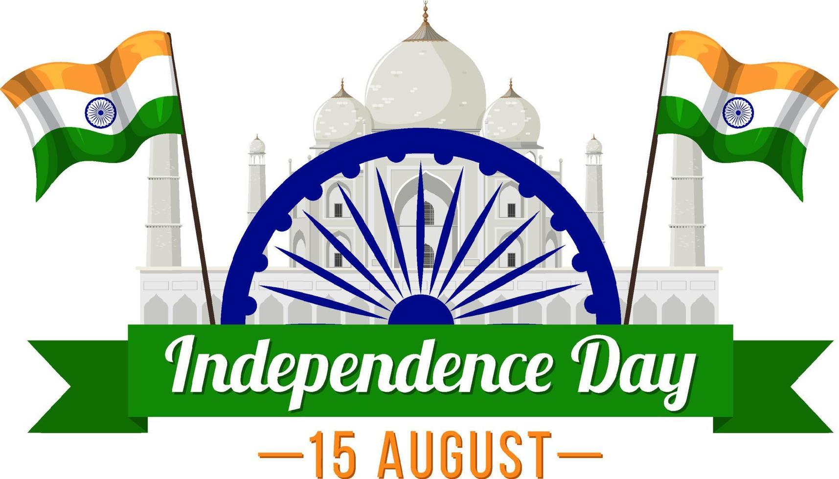 glad Indien självständighetsdag vektor