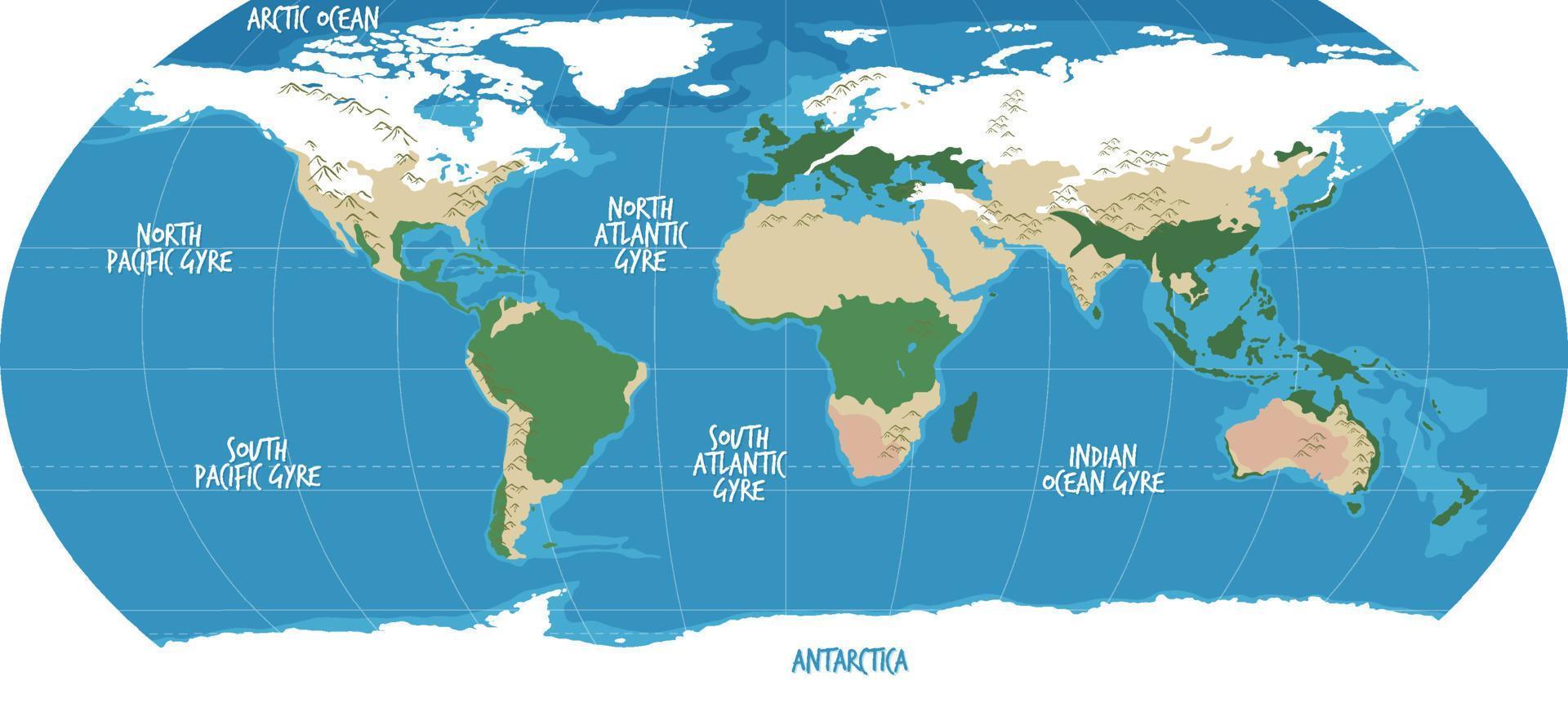 weltkarte geographie hintergrund vektor