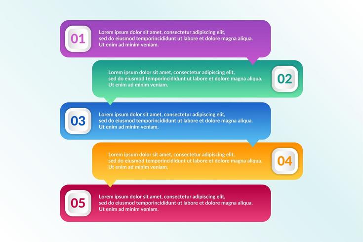 Infografik-Design mit 6 Symbolen Optionen oder Schritten vektor