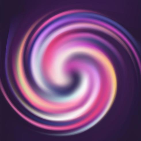 Abstrakt randig färgrik snurr spiral curl vektor
