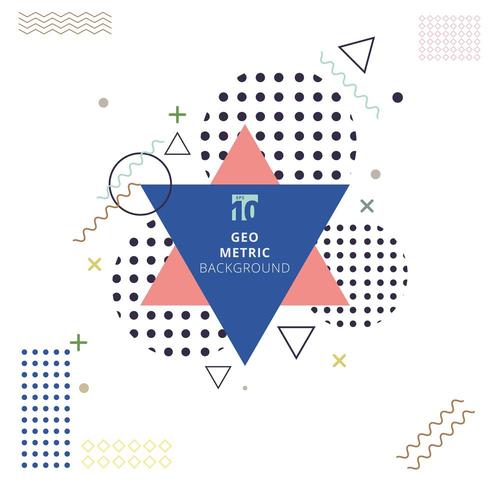 Abstrakt geometrisk retro stilbakgrund vektor