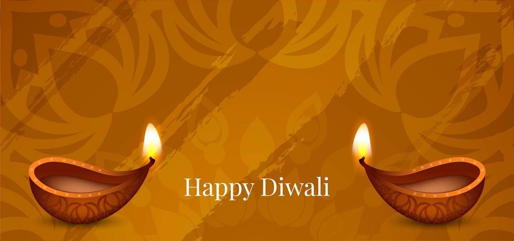 Enkel abstrakt glad Diwali hälsning vektor