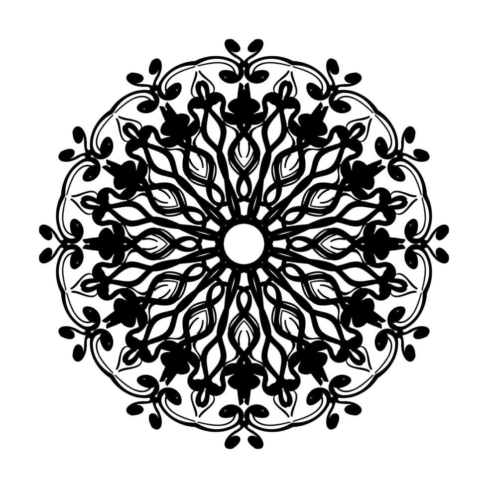 handgezeichnetes Mandala. dekoration in ethnischer orientalischer gekritzelverzierung. vektor