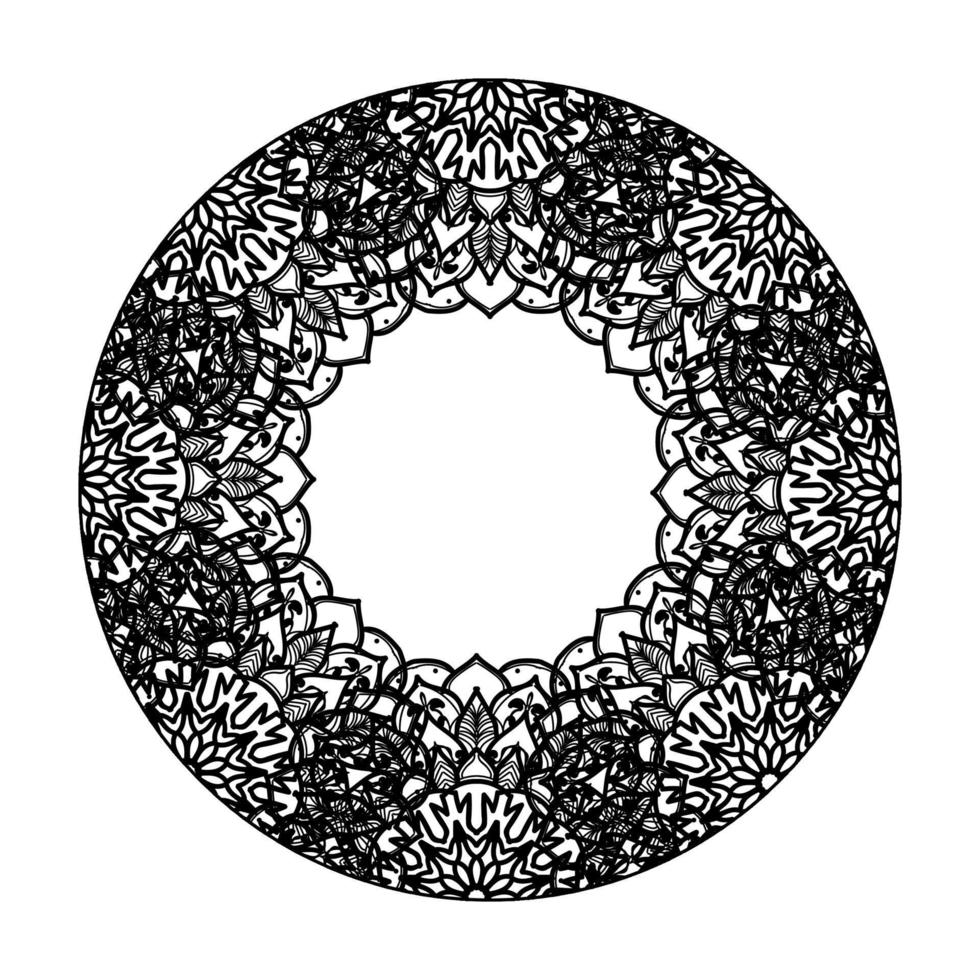 vektor rund abstrakt cirkel. mandala stil.