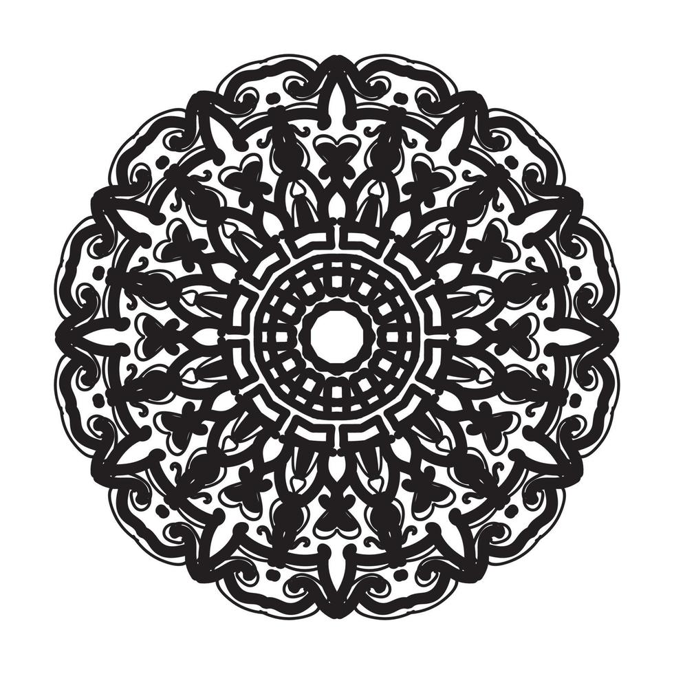 handgezeichnetes Mandala. dekoration in ethnischer orientalischer gekritzelverzierung. vektor