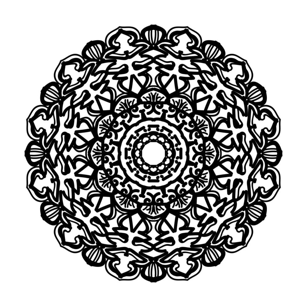 handgezeichnetes Mandala. dekoration in ethnischer orientalischer gekritzelverzierung. vektor