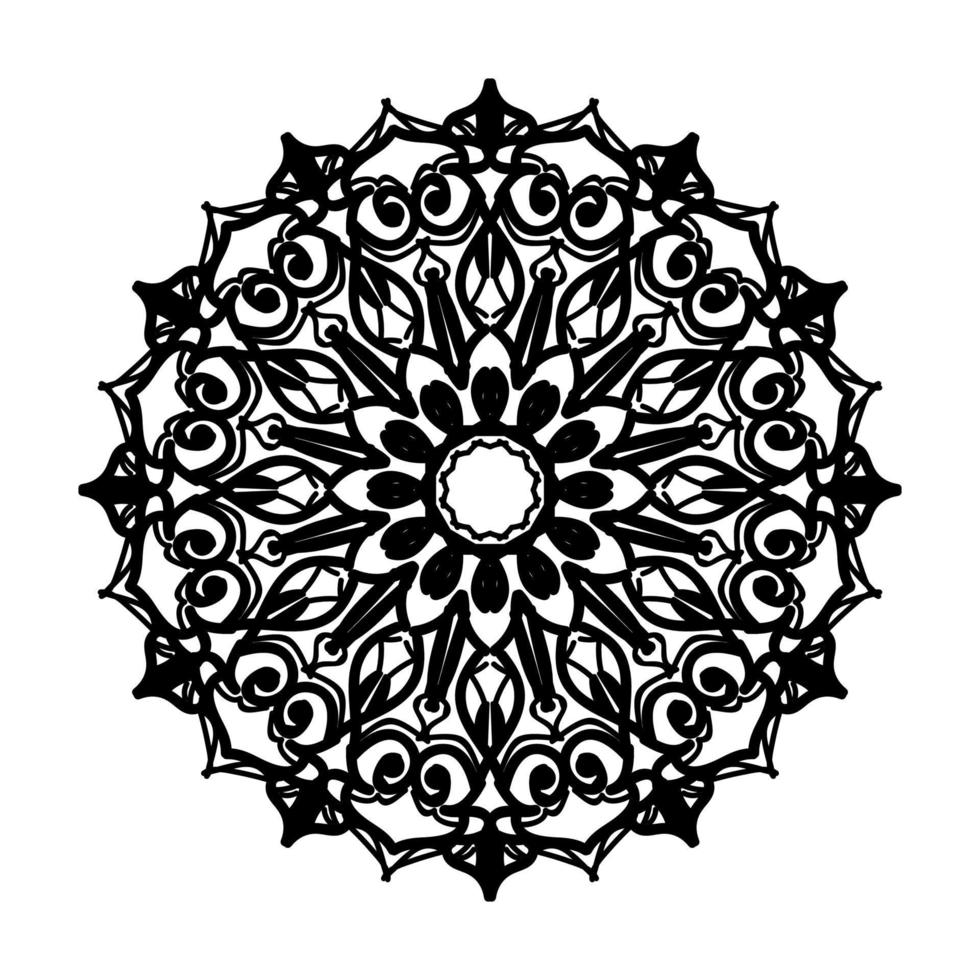 handgezeichnetes Mandala. dekoration in ethnischer orientalischer gekritzelverzierung. vektor