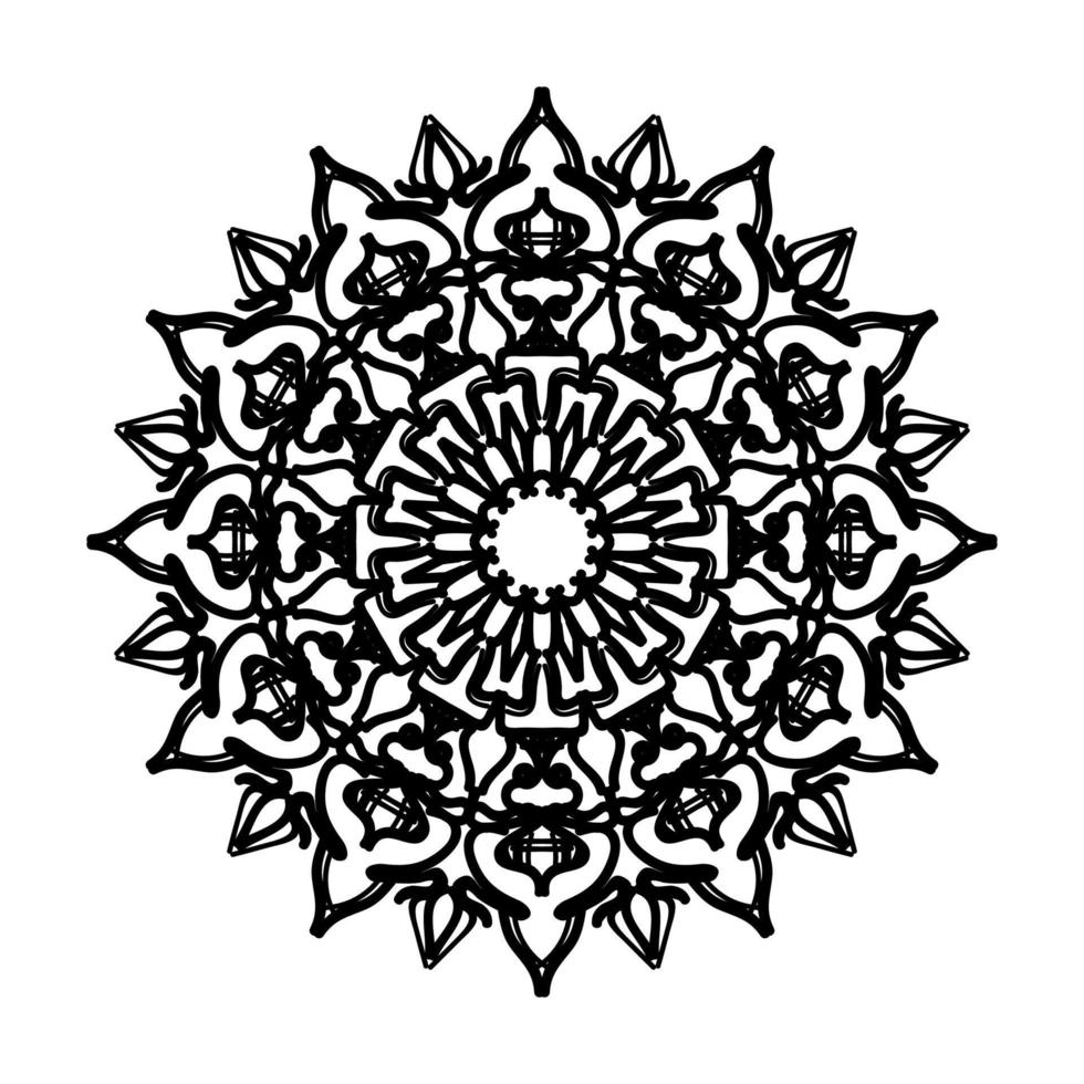 handgezeichnetes Mandala. dekoration in ethnischer orientalischer gekritzelverzierung. vektor