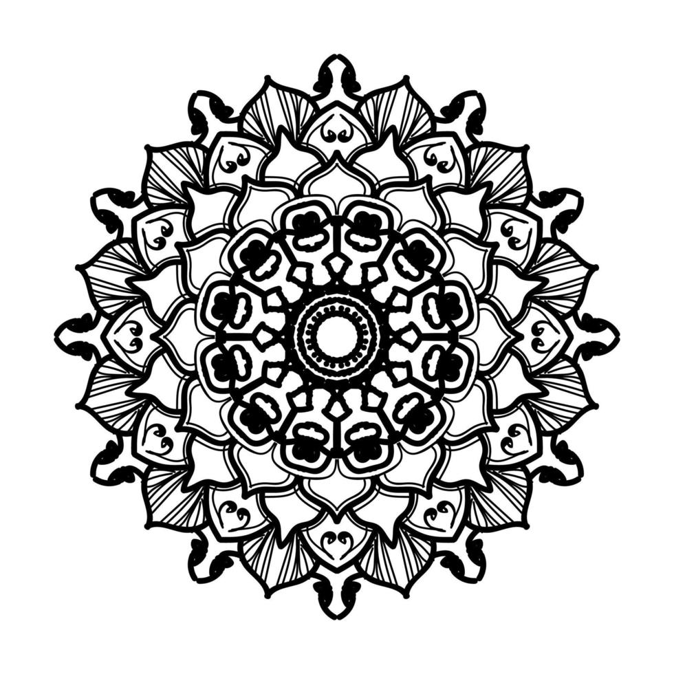 handgezeichnetes Mandala. dekoration in ethnischer orientalischer gekritzelverzierung. vektor