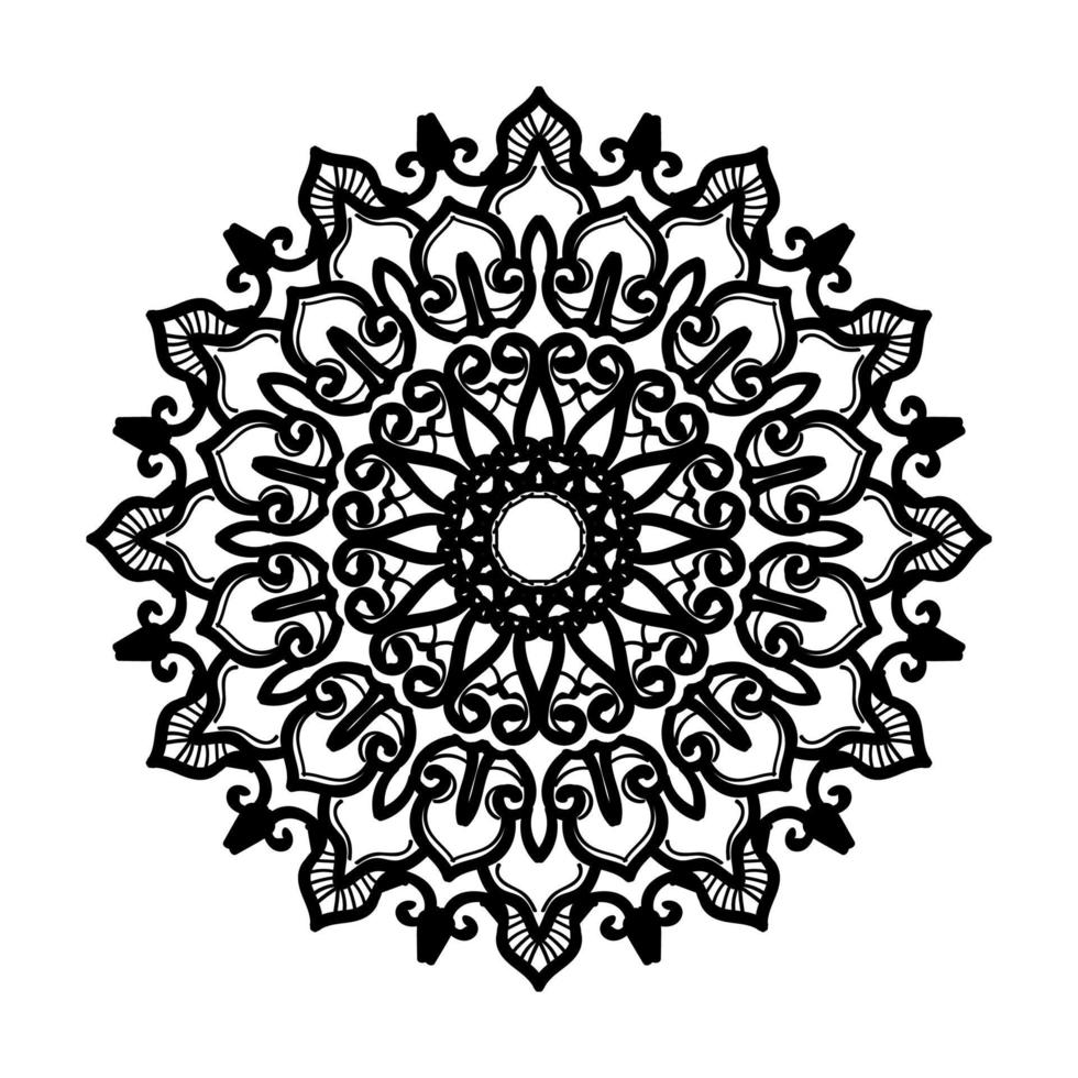 handgezeichnetes Mandala. dekoration in ethnischer orientalischer gekritzelverzierung. vektor